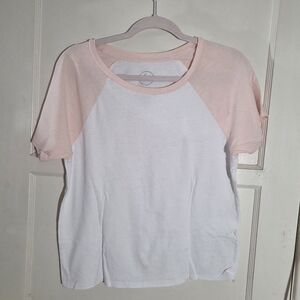 Hi Res Pink White Raglan Shirt XL